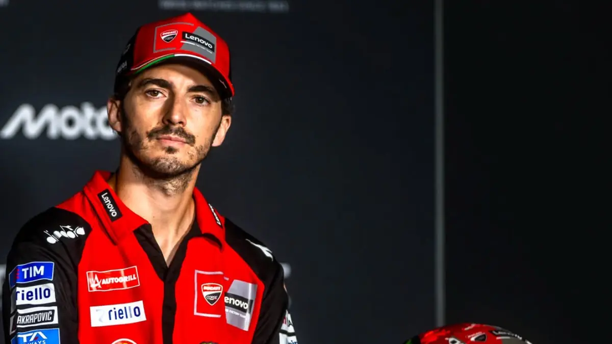Francesco Bagnaia resmi bergabung dengan Aprilia Racing hingga 2030. Juara dunia MotoGP dua kali itu akan berduet dengan Marco Bezzecchi mulai 2027. (Instagram Francesco Bagnaia)