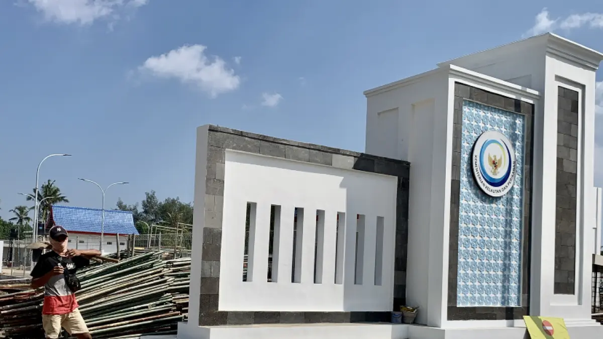 Progres pembangunan kampung nelayan merah putih di Bintaro