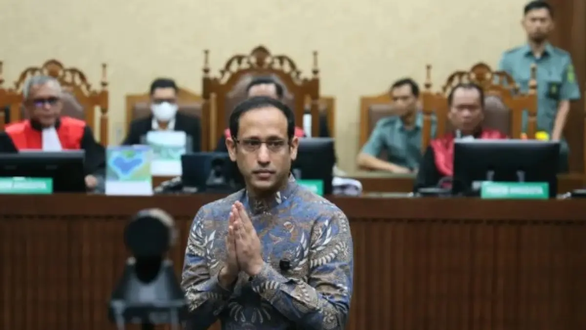 Eks Menteri Pendidikan, Kebudayaan, Riset, dan Teknologi, Nadiem Anwar Makarim. (Dery Ridwansah/ JawaPos.com)