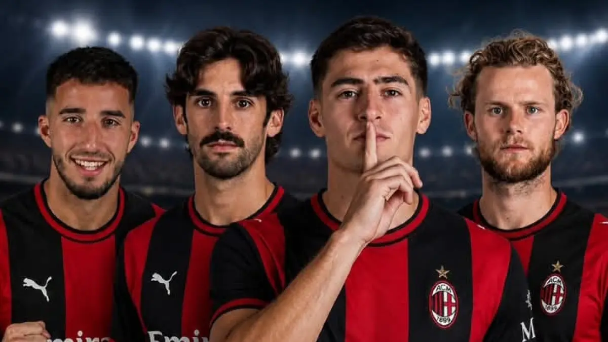 ILUSTRASI: Sejumlah nama yang muncul di meja manajemen AC Milan adalah Goncalo Inacio dan&nbsp;Antonio Silva, kemudian&nbsp;Francisco Trincao dan Morten&nbsp;Hjulmand.&nbsp; (Istimewa) 