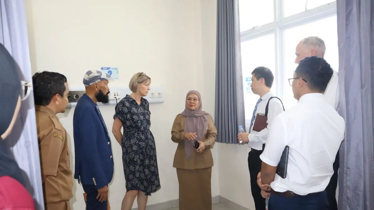 Kunjungan perwakilan Yayasan Gereja Yesus Kristus Orang-Orang Suci Zaman Akhir (The Foundation of The Church of Jesus Christ of Latter-day Saints) dalam rangka peninjauan kebutuhan alat kesehatan dan fasilitas pendukung pelayanan di RS Mandalika.
