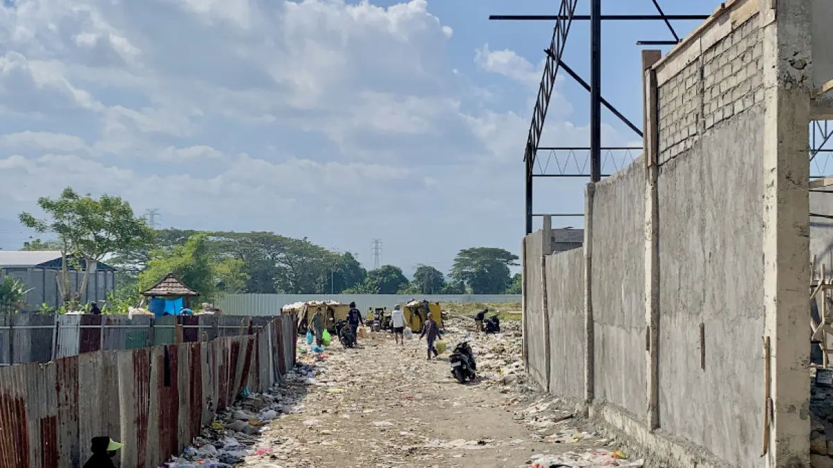 Lahan tempat pembangunan TPST Kebon Talo