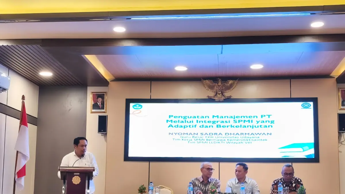 Workshop bertajuk "Penguatan Manajemen Perguruan Tinggi Melalui Integrasi Sistem Penjaminan Mutu Internal yang Adaptif dan Berkelanjutan" di gelar di STIKES Mataram pada Kamis (2/7/2026).