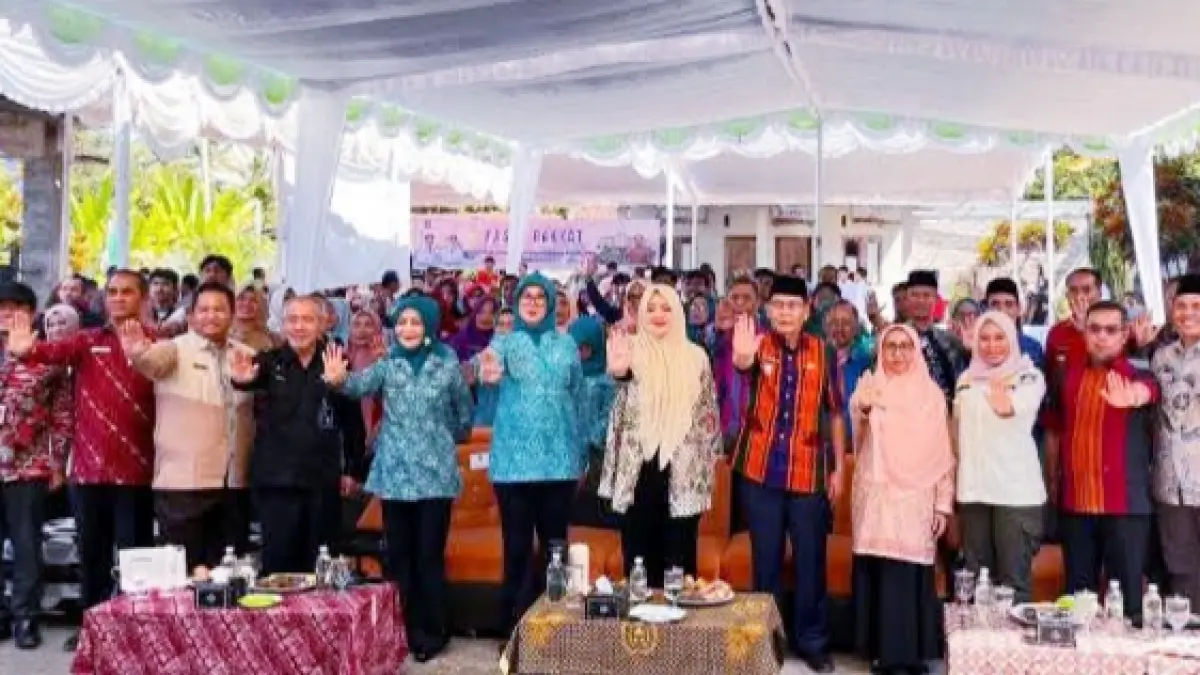Launching Intervensi Serentak Pencegahan dan Percepatan Penurunan Stunting Provinsi NTB yang dipusatkan di Desa Lendang Nangka Utara, Kecamatan Masbagik, Kabupaten Lombok Timur, Kamis (2/7/2026).