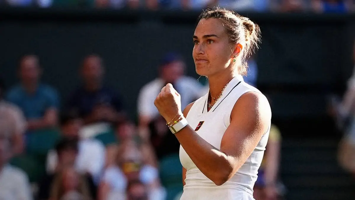 Aryna Sabalenka mengalahkan Jelena Ostapenko 6-4, 6-4 untuk lolos ke 16 besar Wimbledon 2026. Naomi Osaka menjadi lawan berikutnya. (Instagram WTA)