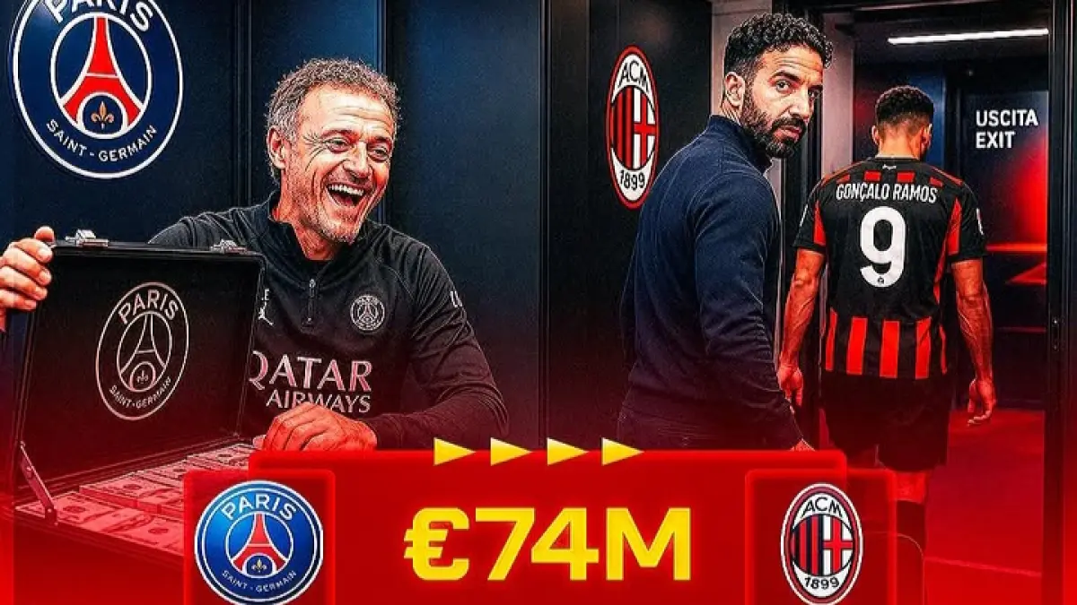 PEMAIN BARU: Goncalo Ramos yang dibeli AC Milan seharga € 74 juta dan memecahkan rekor transfer klub. (Istimewa) 