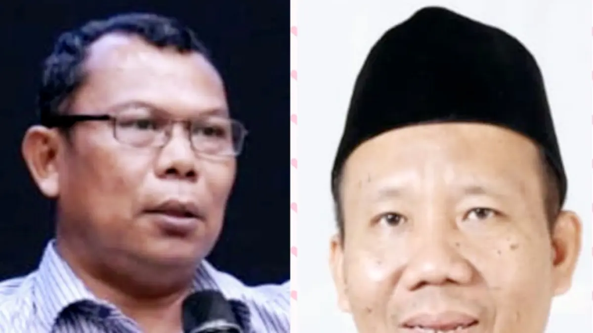Pengajar Pascasarjana Universitas Mataran (Unram) Dr Asrin (kanan) dan Ketua PusDek UIN Mataram Dr Agus (kiri). 