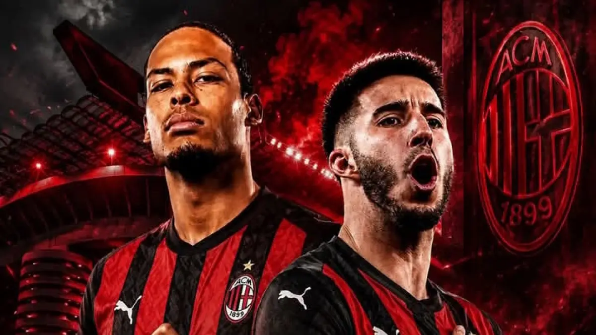TANGGUH: Virgil van Dijk dan Goncalo Inacio, dua calon bek AC Milan. (Istimewa) 