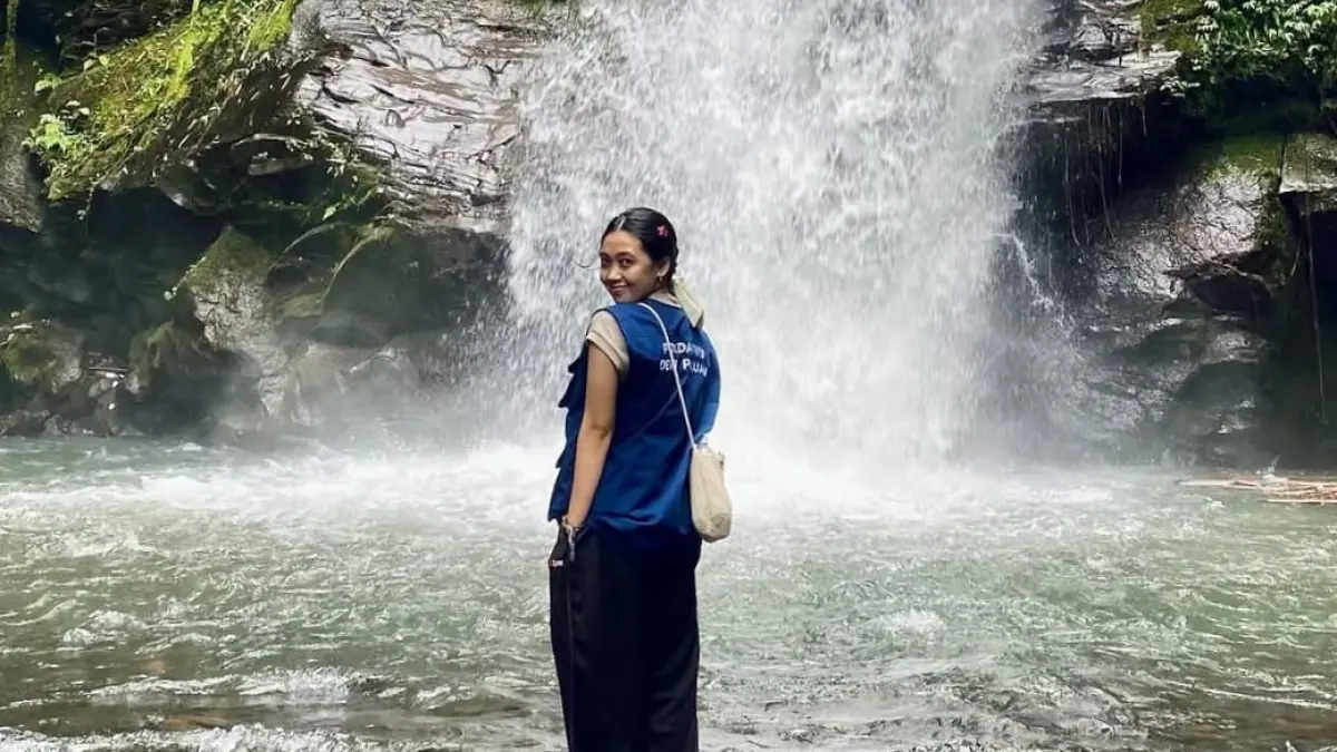 DESA WISATA: Air Terjun Tibu Bunter menjadi salah satu daya tarik wisata Desa Pakuan. (Instagram @DewiPakuan)