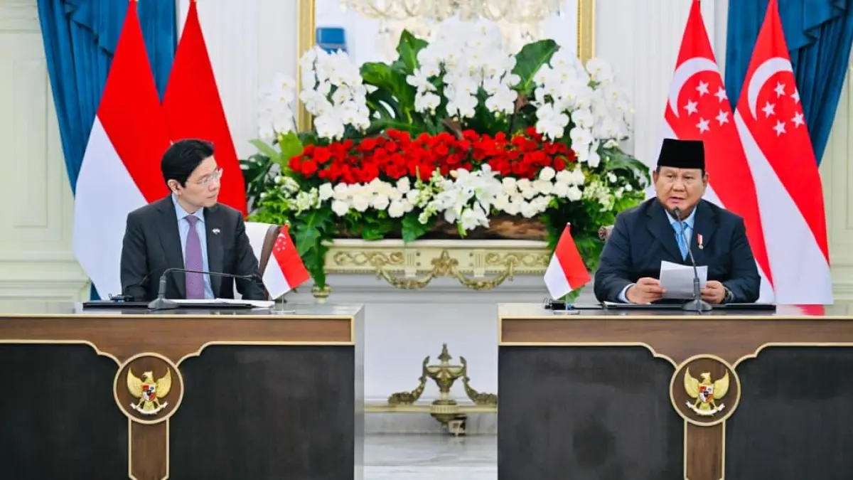 Indonesia dan Singapura Tegaskan Komitmen Jaga Perdamaian Kawasan dan Amankan Selat Malaka sebagai Jalur Strategis Dunia.