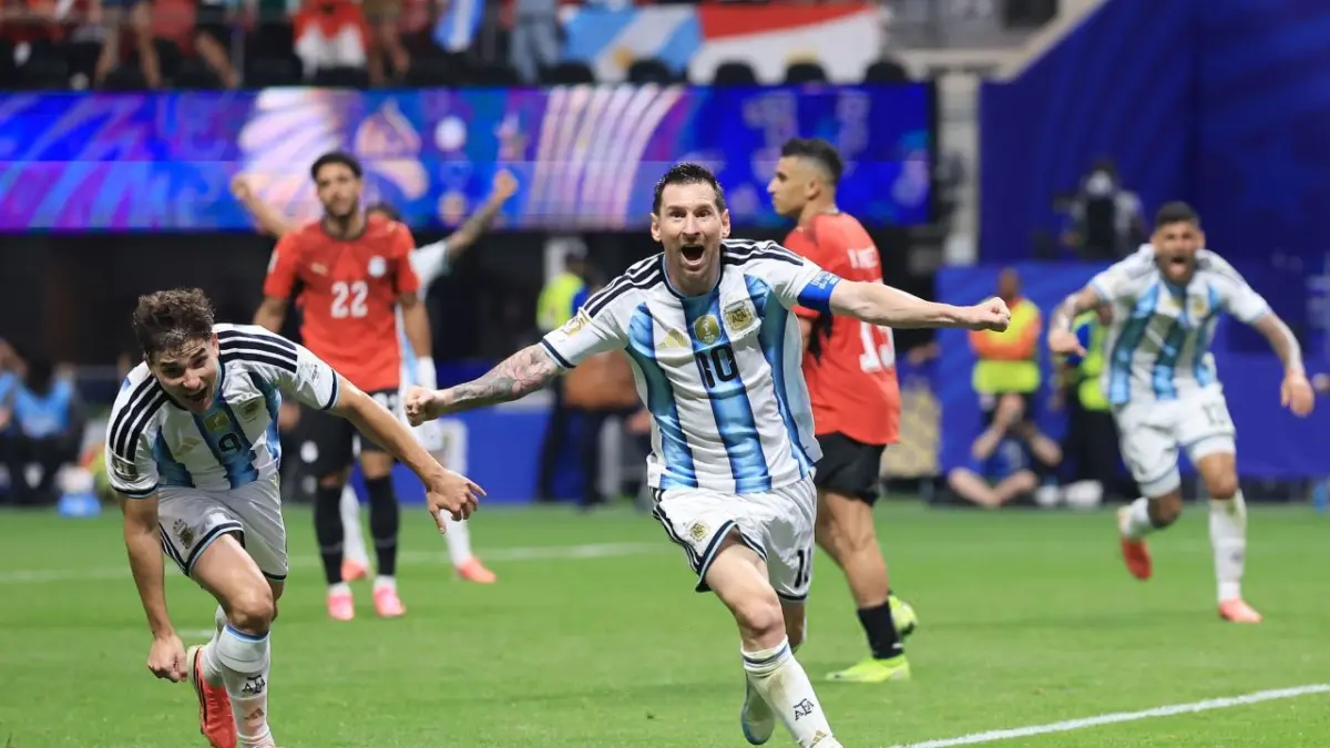 Lionel Messi cetak rekor gila di Piala Dunia 2026! Jadi pemain pertama yang bikin gol dalam 9 laga beruntun di Piala Dunia.