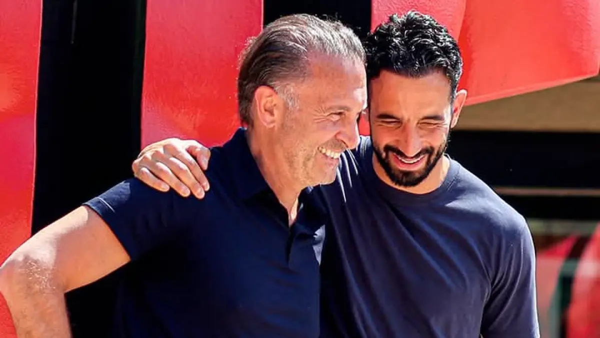 AKRAB: Owner AC Milan Gerry Cardinale dan pelatih Ruben Amorim. (Istimewa) 