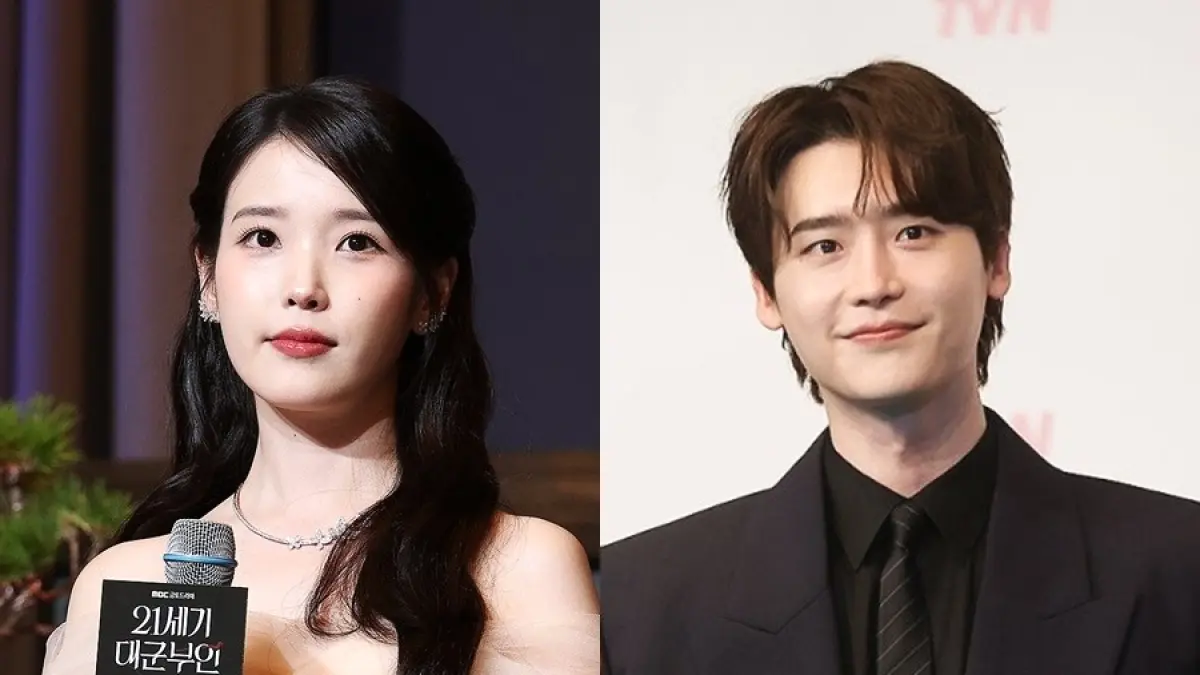 IU dan Lee Jong Suk (Yonhap News)