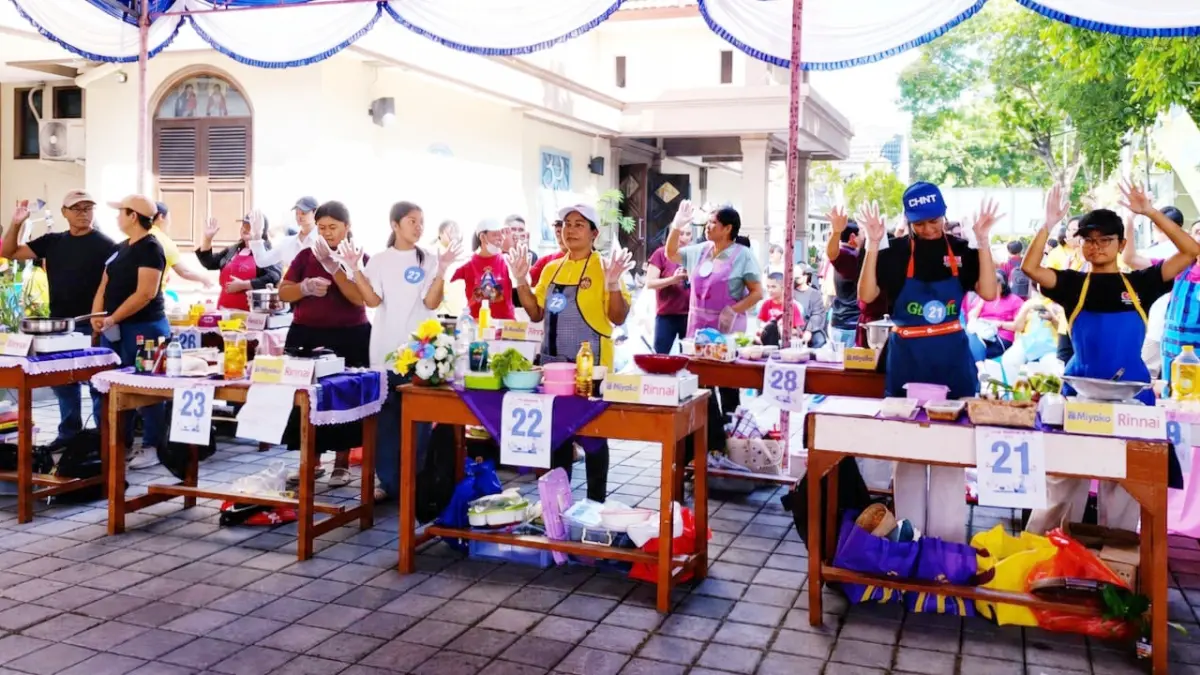 Dalam rangka HUT WKRI ke-102, WKRI DPC Kota Mataram gelar Cooking Class dan Lomba Memasak Bahan 3T (Tahu, Tempe, Telur).