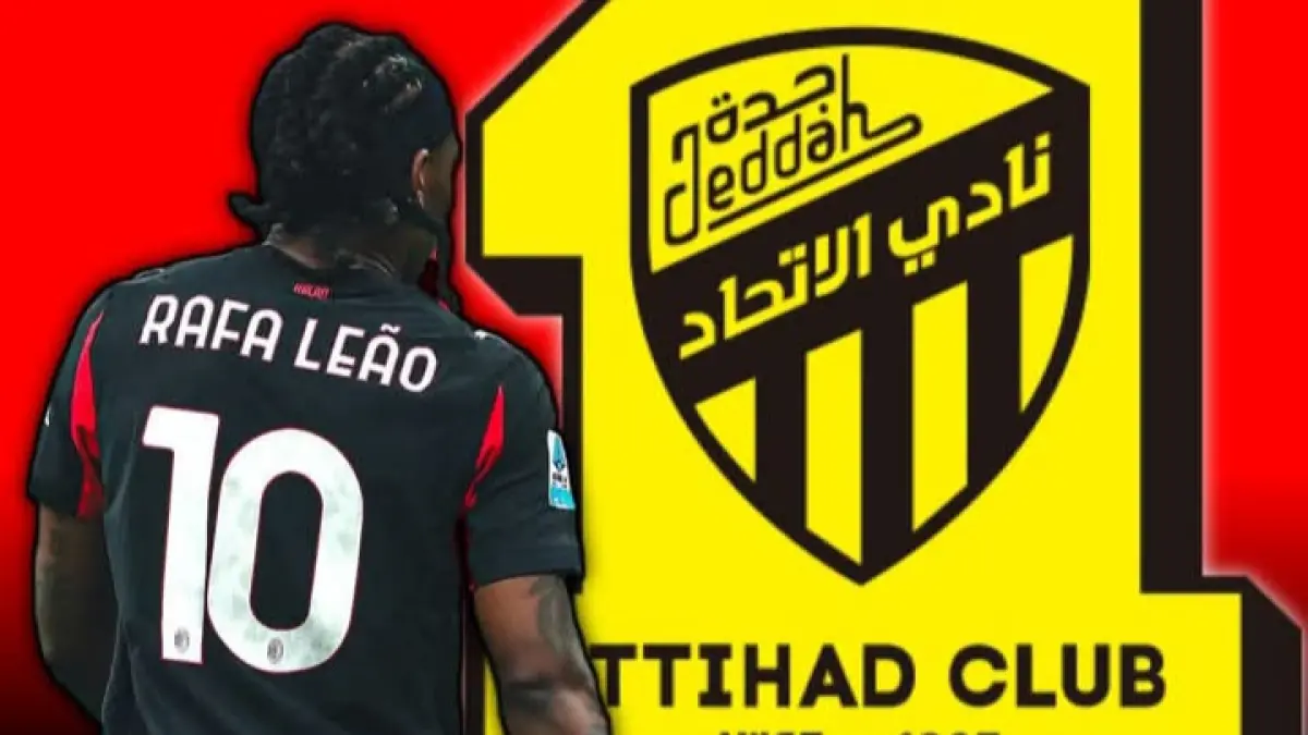 PINTU KELUAR: Al-Ittihad dari Arab Saudi telah menanyakan situasi Rafael Leao dari AC Milan.&nbsp;(Istimewa) 