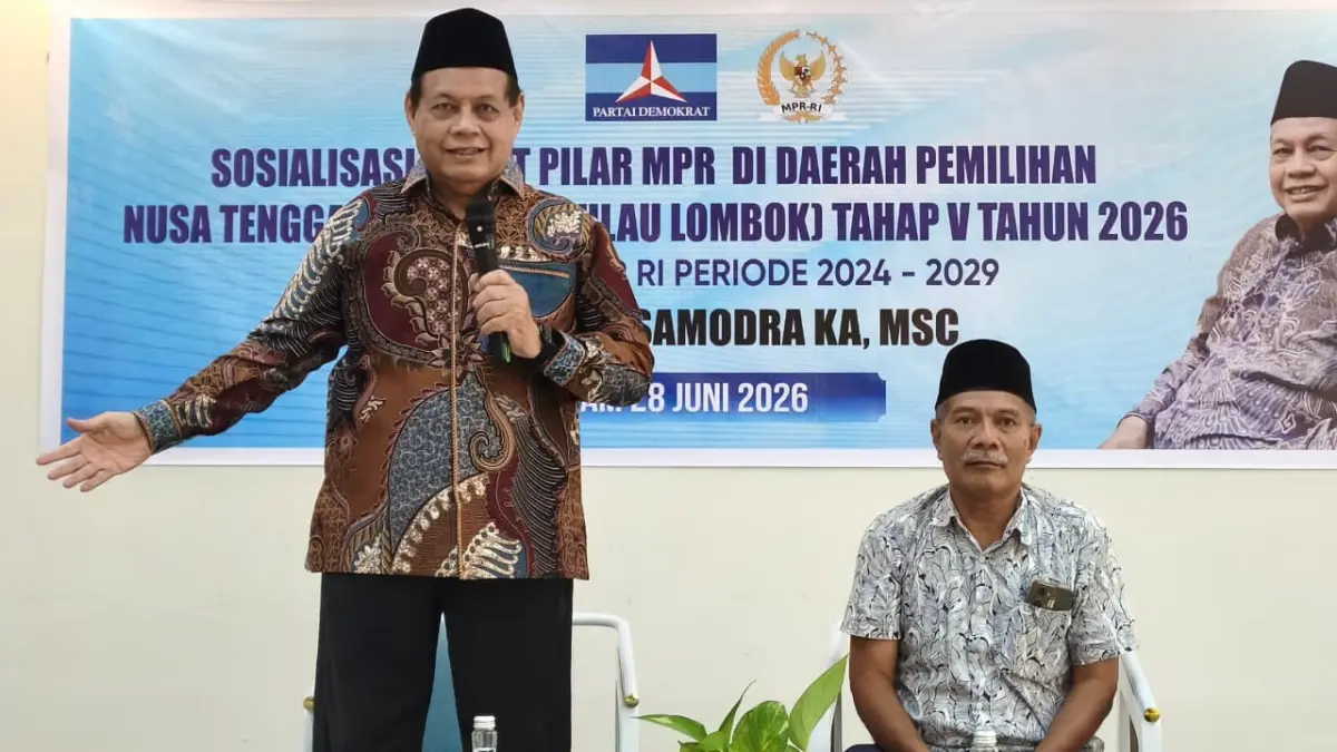SAMPAIKAN PENJELASAN: Anggota MPR RI Nanang Samodra mengadakan Sosialisasi 4 Pilar MPR tahap 5, membahas topik tentang kondisi Indonesia sebelum kemerdekaan.&nbsp; (Istimewa) 