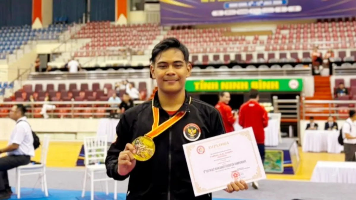 Farras Ijlal Khairy, atlet karate berbakat yang merupakan siswa SMAN 9 Mataram,