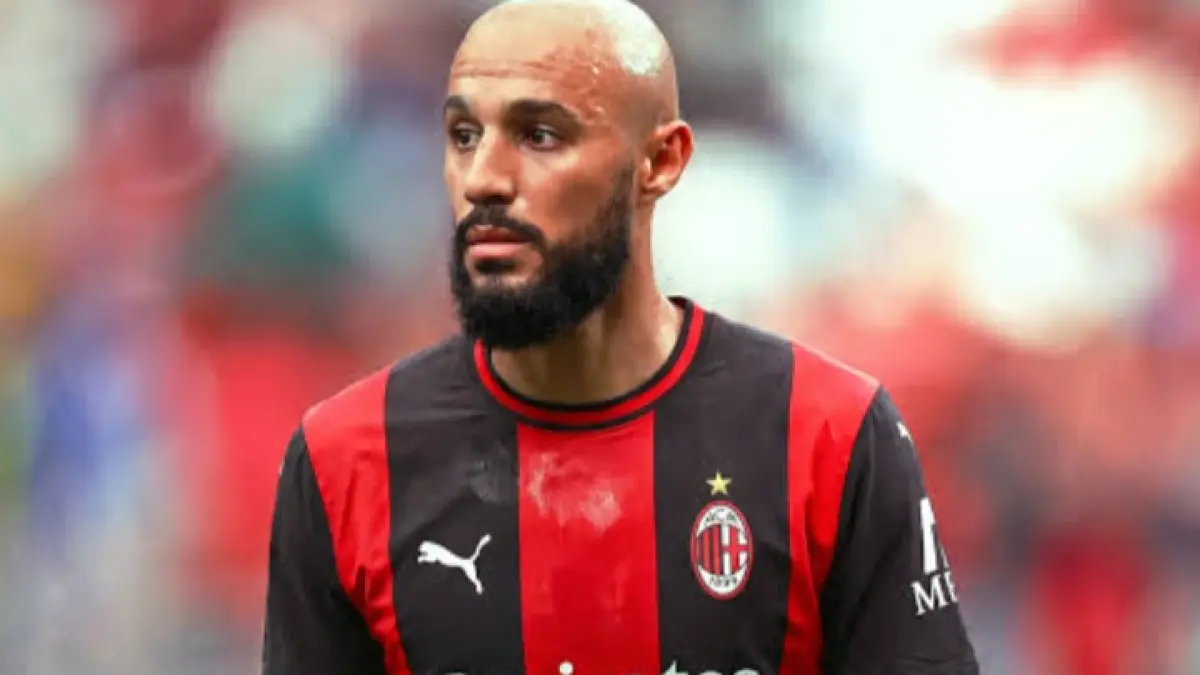 ILUSTRASI: Noussair Nazraoi berseragam AC Milan. (Istimewa) 