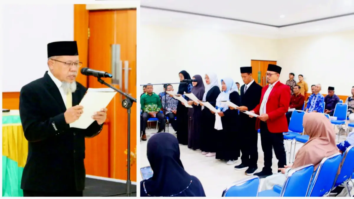 Pelantikan pejabat Universitas Muhammadiyah Mataram.