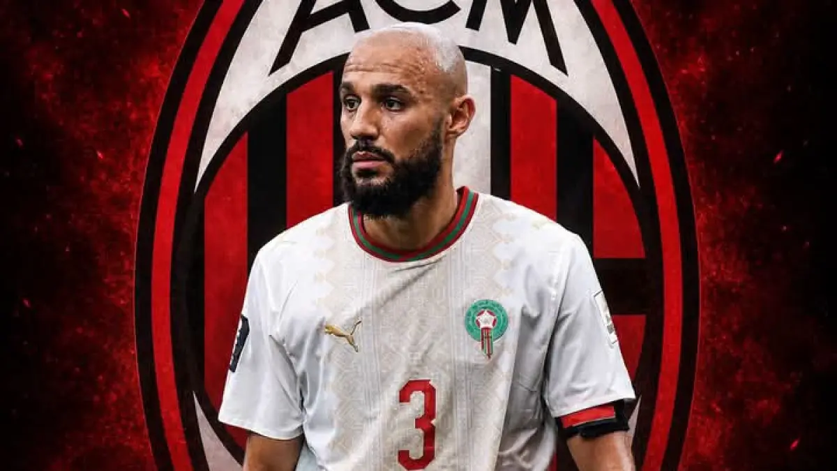 BIDIKAN BARU: AC Milan telah memulai kontak dengan pihak terkait untuk mengetahui kemungkinan perekrutan bek sayap milik Manchester United, Noussair Mazraoui. (Istimewa) 