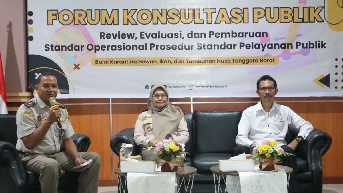 Karantina NTB Serap Aspirasi Masyarakat untuk Sempurnakan 60 Standar Pelayanan Publik.