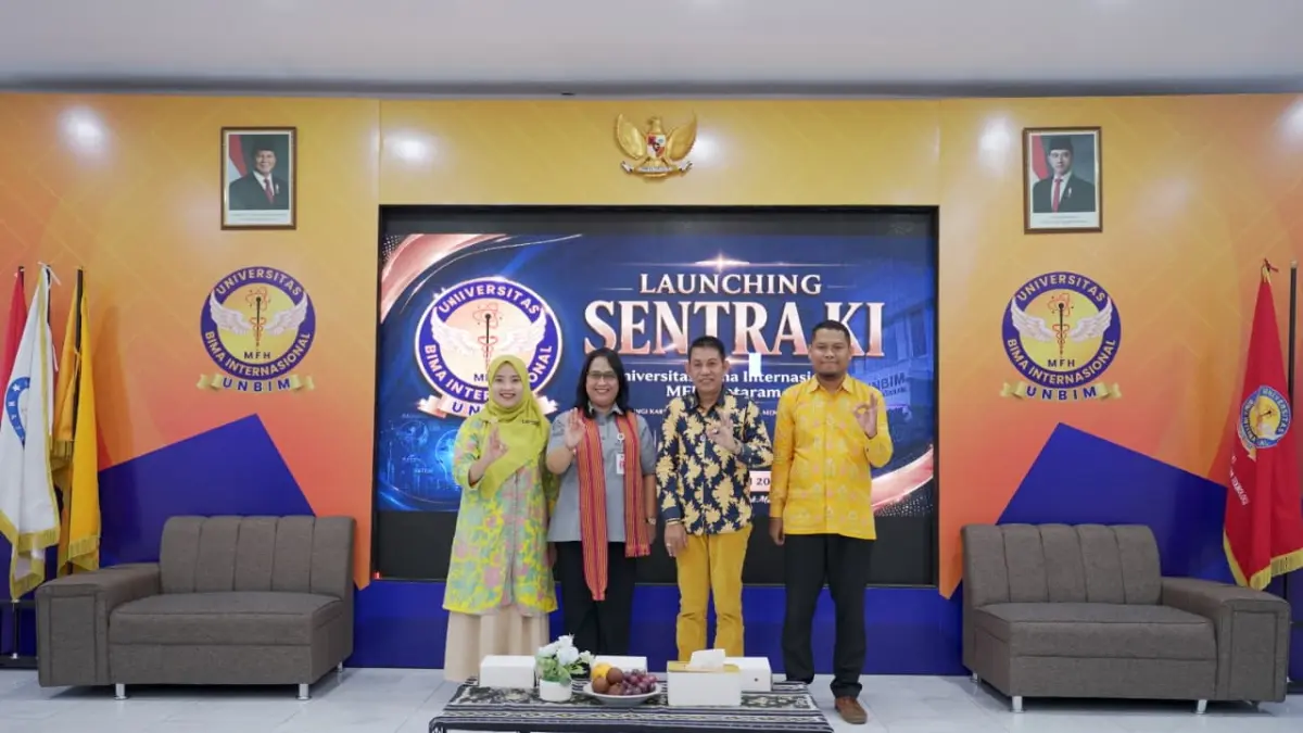 Kepala Kanwil Kemenkum NTB I Gusti Putu Milawati usai menyampaikan keynote speech saat peluncuran Sentra Kekayaan Intelektual Universitas Bima Internasional MFH, Senin (20/7).