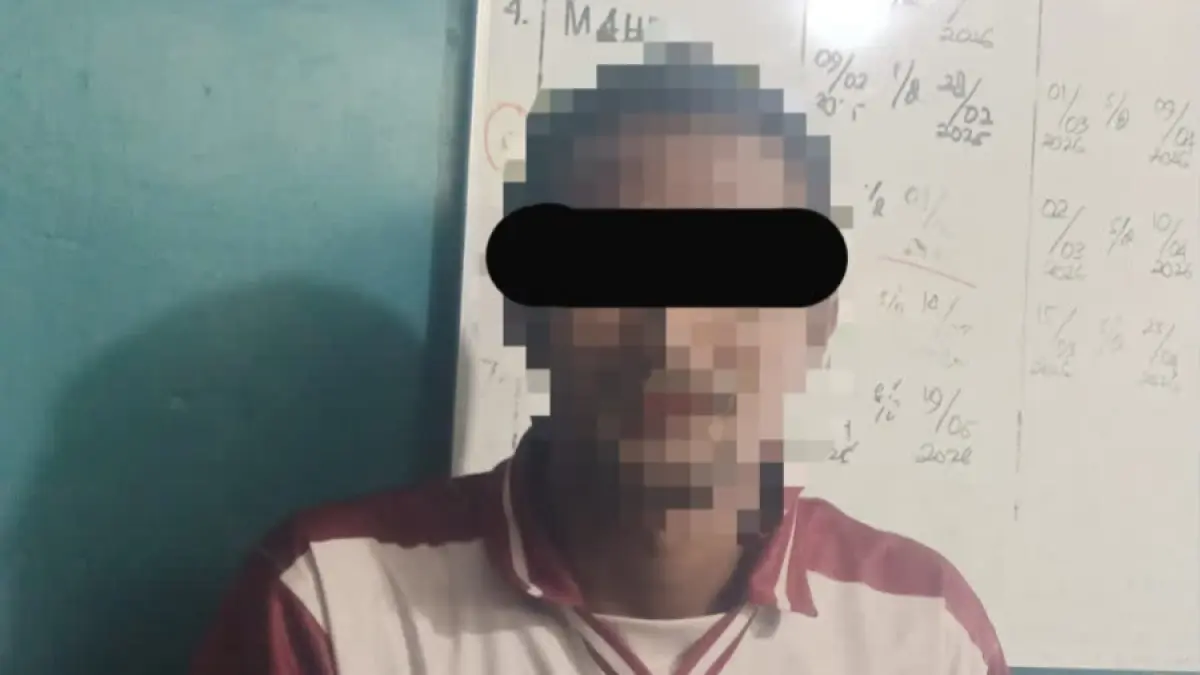 Pelaku AH menyerahkan diri ke Polsek Hu