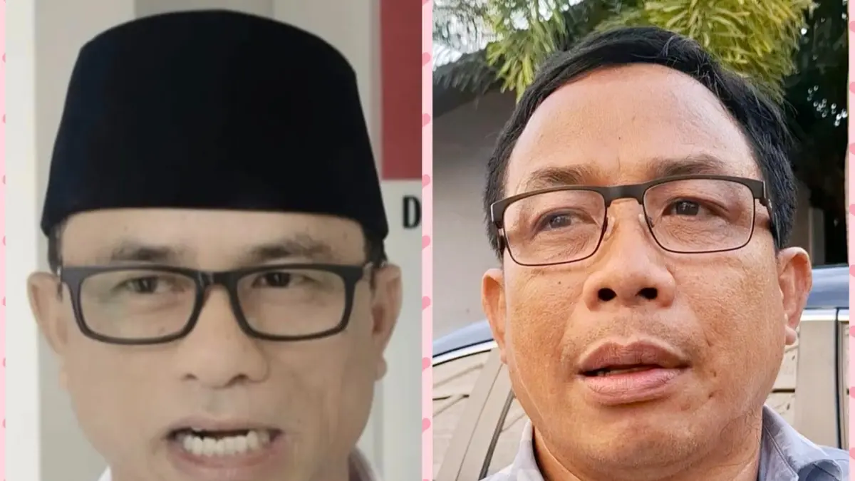 Bendahara DPW PAN NTB Hasbullah Muis Konco (kiri) dan Wakil Ketua DPW PAN NTB Muhammad Aminurlah (kanan).