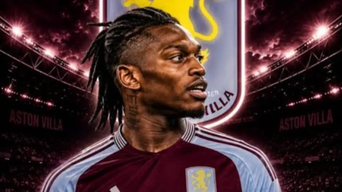 SIAP PERGI: Aston Villa dikaitkan dengan winger AC Milan Rafael Leao. (Istimewa) 