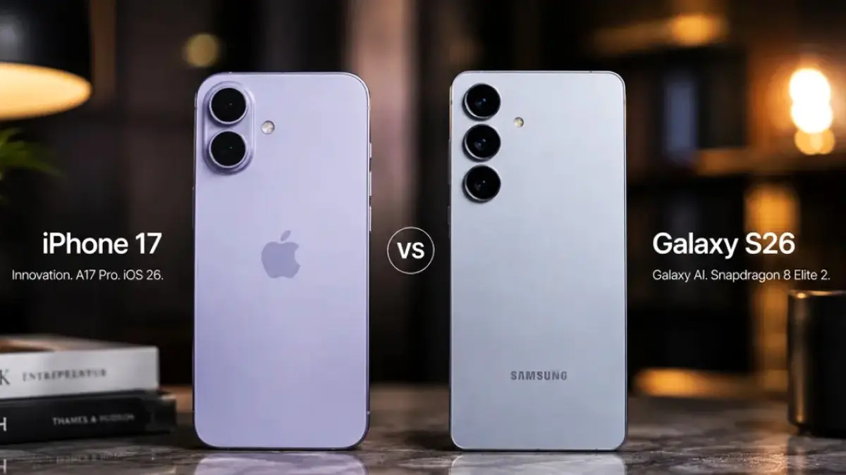 ILUSTRASI: iPhone 17 vs Samsung Galaxy S26. (Pontianak Post)