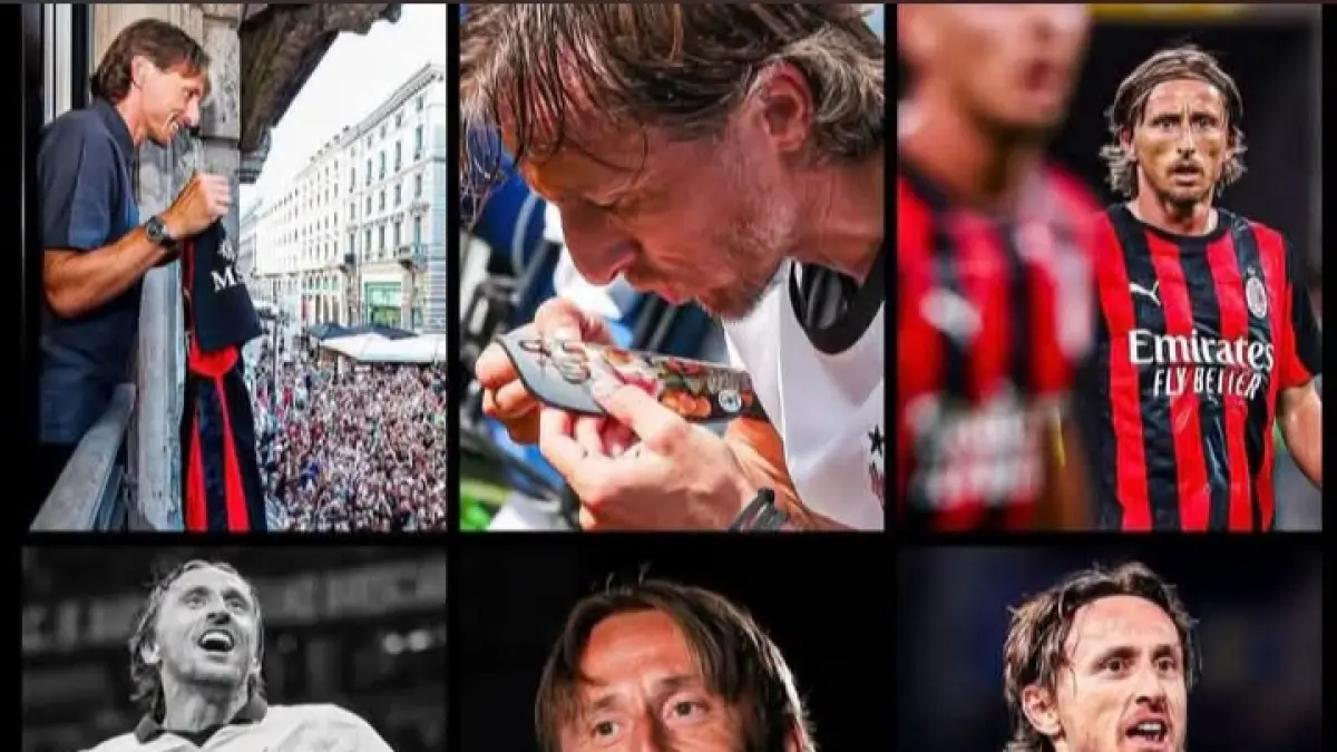 ANDALAN: Luka Modric tetap bersama AC Milan untuk satu tahun ke depan. (Istimewa) 