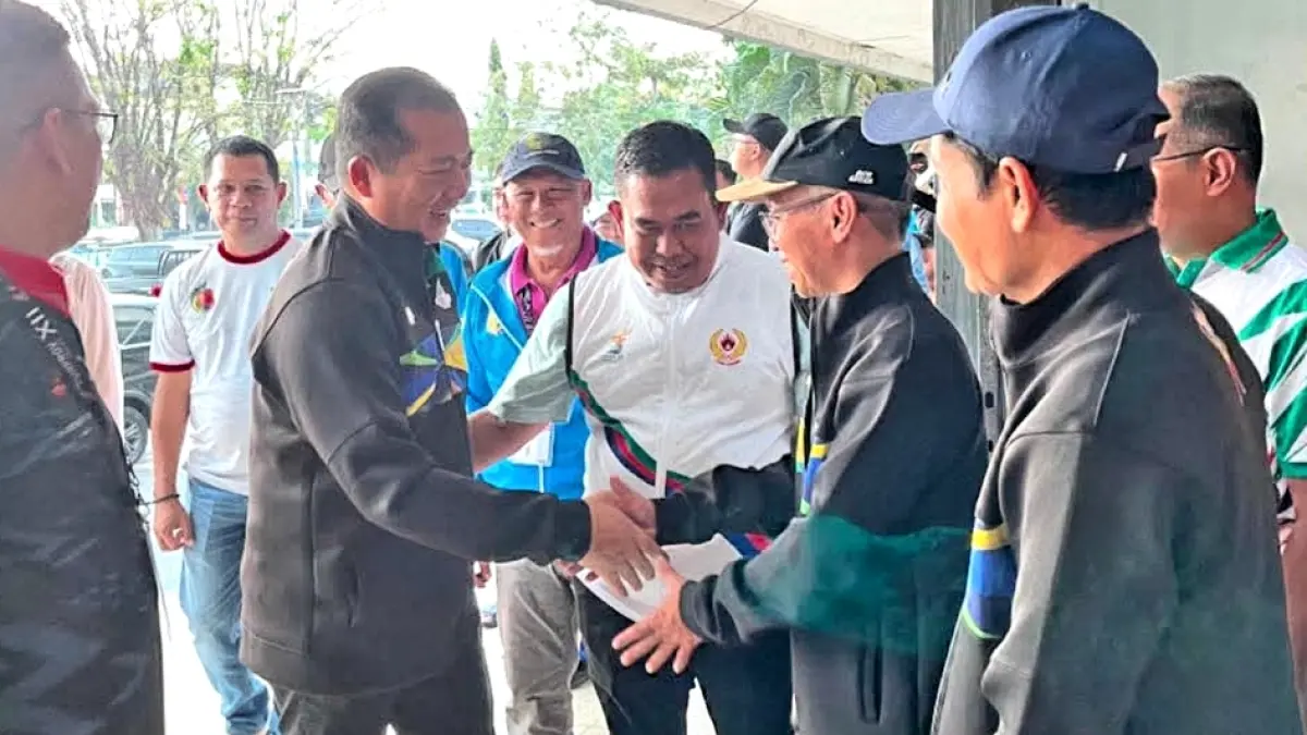 Satpol PP NTB mengawal ketat jalannya penutupan Pekan Olahraga Provinsi (Porprov) NTB XII 2026 pada Sabtu (25/7).