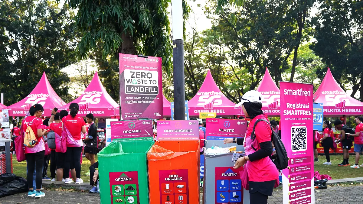 SMARTFREN Run 2026 Nol Sampah ke TPA, Kelola 2,19 Ton Limbah dan Cegah Emisi Hampir 4 Ton CO2
