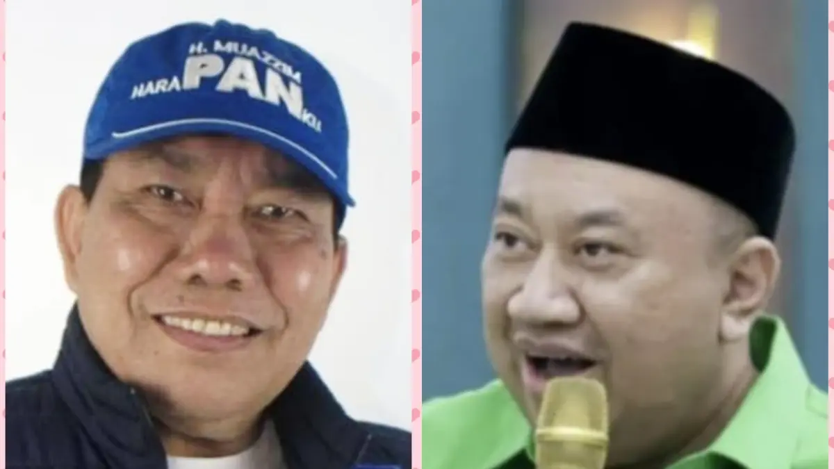 Ketua DPP PAN Muazzim Akbar (kiri) dan Ketua DPW PKB NTB Lalu Hadrian Irfani (kanan). 
