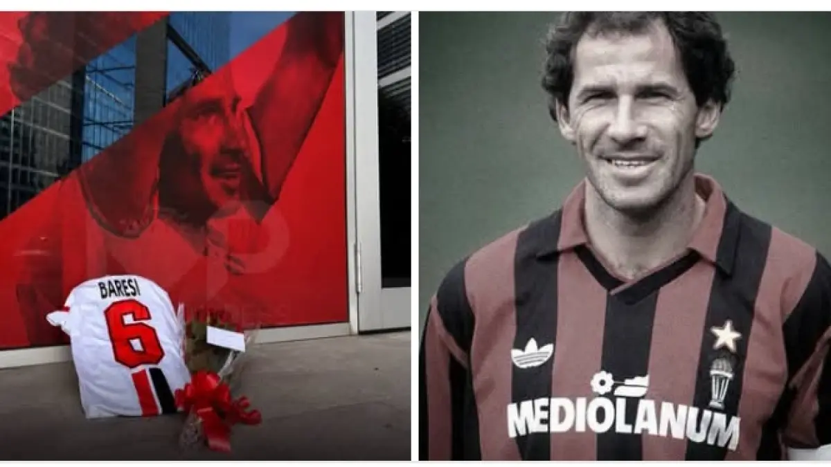 LEGENDA: Franco Baresi pemilik nomor punggung 6 di AC Milan. (Istimewa) 