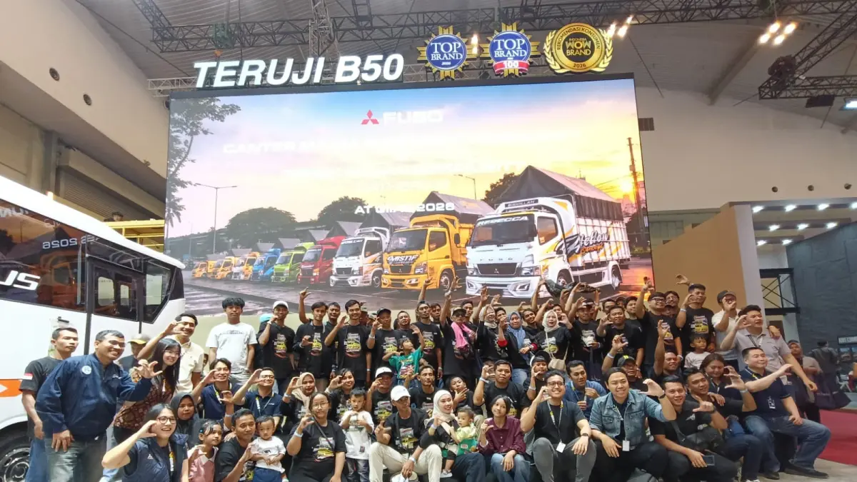 Mitsubishi Fuso perkuat hubungan jangka panjang dengan komunitas Canter Mania Indonesia Community di GIIAS 2026.