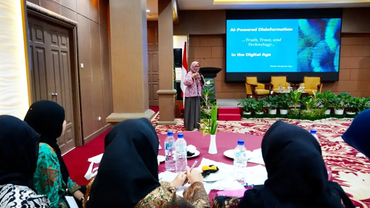 Seminar nasional tentang AI yang digelar Fatek UMMAT.