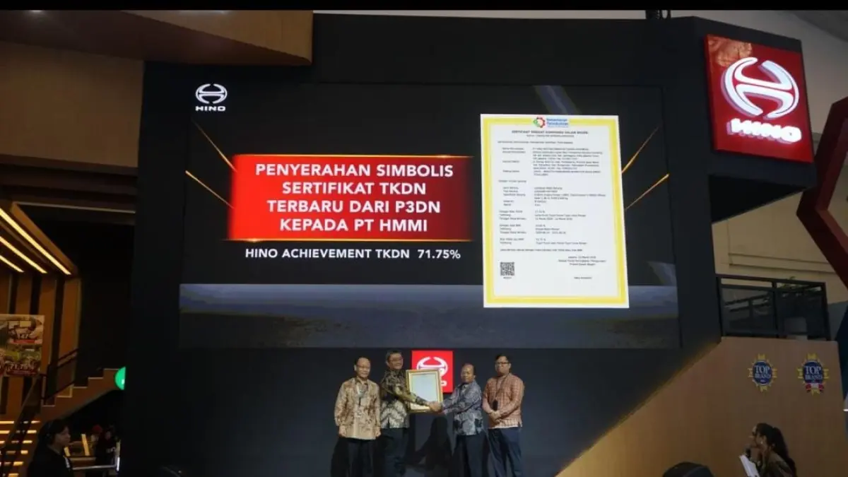 Hino Perbarui Sertifikat TKDN Sesuai Regulasi Terbaru, Perkuat Industri Kendaraan Niaga Nasional dengan Nilai TKDN Hingga 71,75 Persen.

