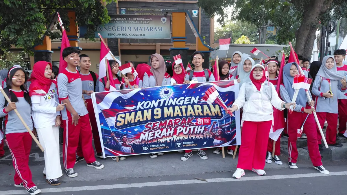 Keterlibatan SMAN 9 Mataram merupakan bagian dari pengerahan pelajar SMA dan SMK negeri di Kota Mataram. 