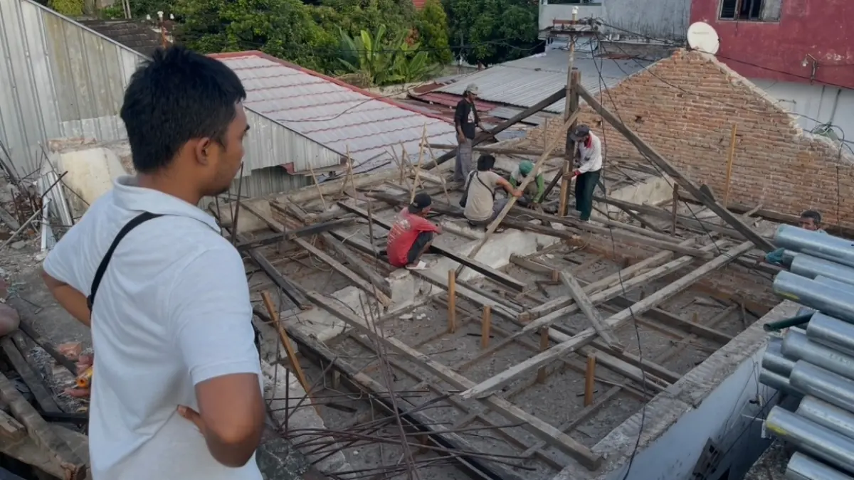 Rumah warga yang mendapat program renovasi RTLH di kawasan Sekarbela dari Pemkot Mataram, beberapa waktu lalu.