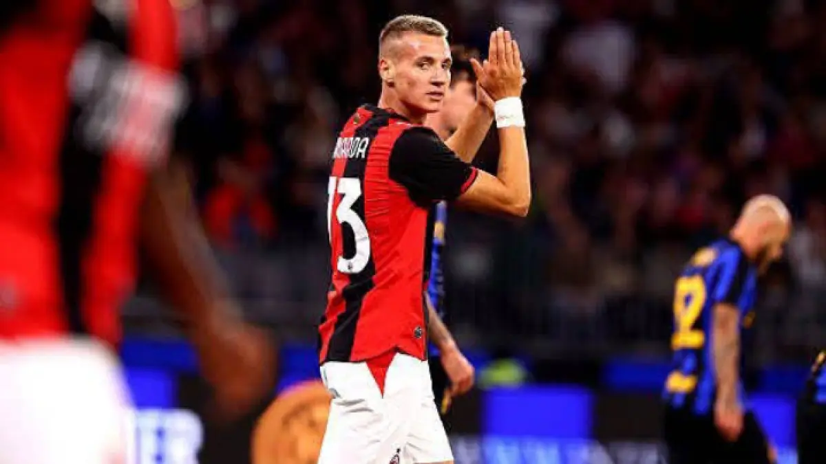 BERBAKAT: Francesco Camarda, striker muda AC Milan. (Istimewa) 