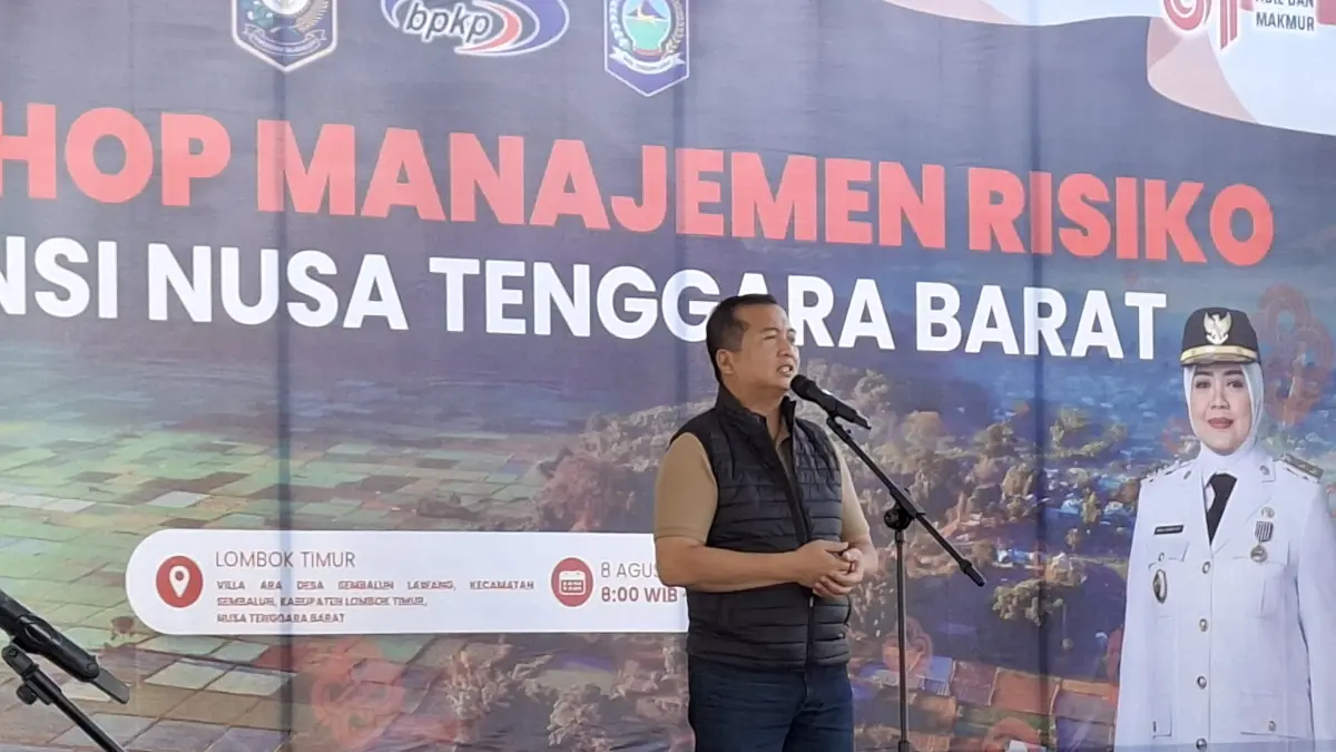 Gubernur Iqbal membuka Workshop Manajemen Risiko yang diselenggarakan oleh Inspektorat Provinsi NTB di Desa Sembalun, Kabupaten Lombok Timur, Sabtu (8/8/2026).