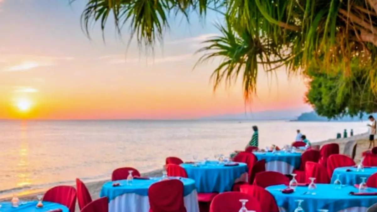 Keindahan sunset di Hotel Jayakarta Lombok jadi magnet bagi wisatawan.