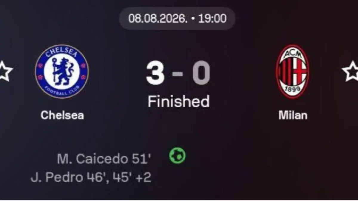 PERSAHABATAN: Hasil akhir Chelsea vs AC Milan di Gelora Bung Karno. (Istimewa) 