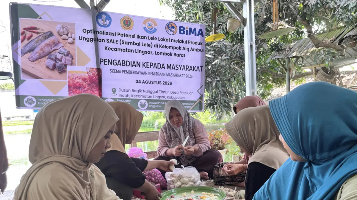Dosen Unram Dr. Laily dorong olahan lele Lingsar jadi sambal lele frozen food. Produk Kelompok Aiq Ambur siap tembus toko oleh-oleh Lombok.