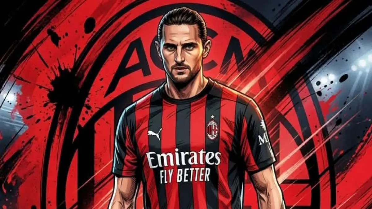 ILUSTRASI; Adrien Rabiot, gelandang andalan AC Milan. (Istimewa) 
