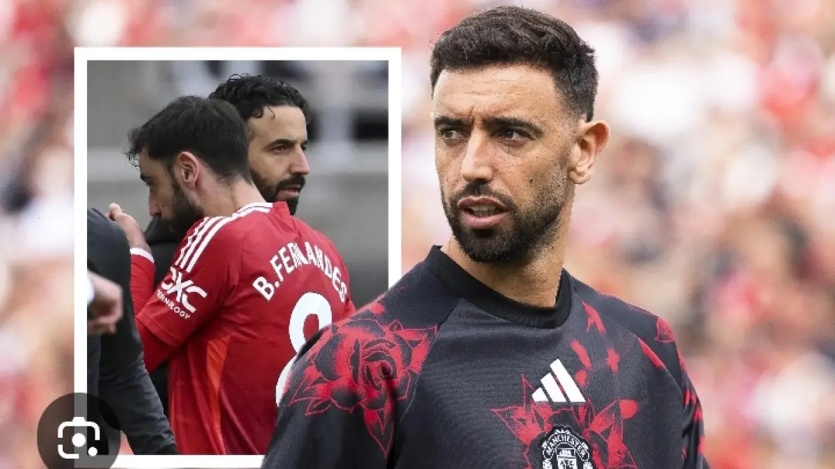 BERPOTENSI REUNI: Bruno Fernandes yang pernah dilatih Ruben Amorim kini dikaitkan dengan AC Milan. (Istimewa) 