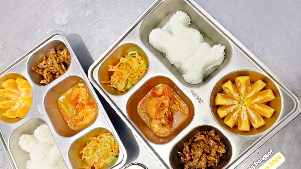 Salah satu tampilan menu MBG SPPG Karang Bongkot milik Yayasan Batu Emas Lombok Barat.