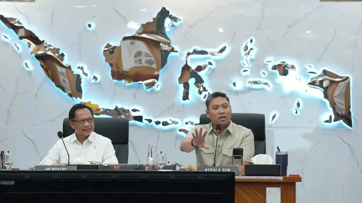 Kepala BGN Sudaryono bersama Mendagri Tito Karnavian. (Istimewa)
