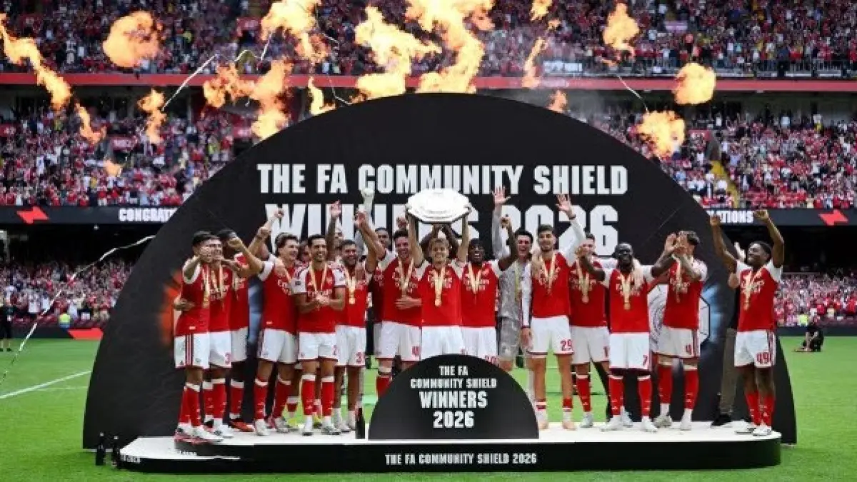 Arsenal berhasil menjuarai Community Shield usai mengalahkan Manchester City.